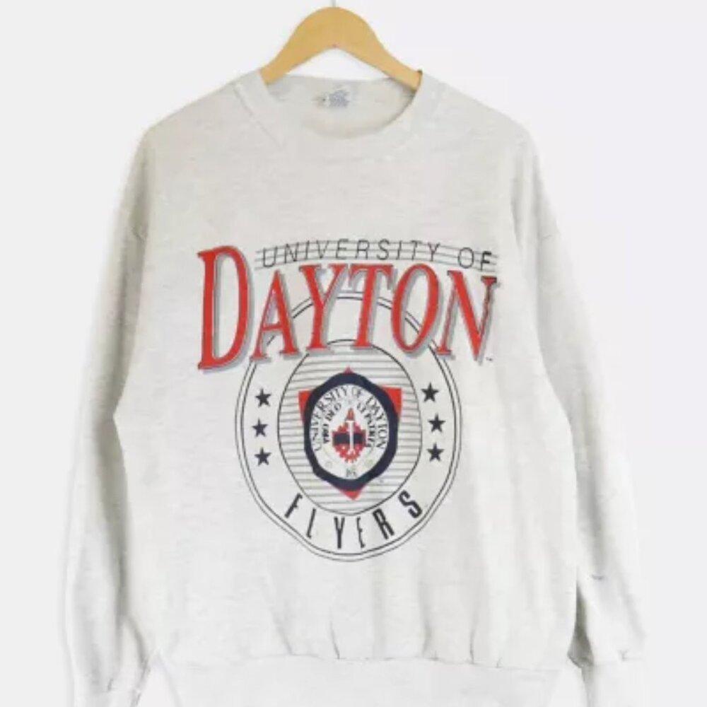 University Of Dayton Flyers Sweatshirt Retro Jk687587